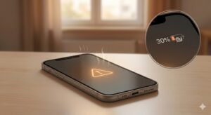 Smartphone thermal throttling icon