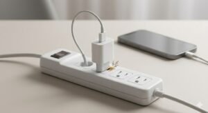 Loose power strip causing slow charging